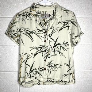 < Vintage Caribbean Joe Beach Theme Button Down >